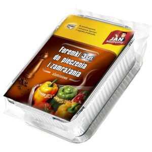 Jan Niezbędny Foremki aluminiowe do pieczenia i zamrażania 3szt