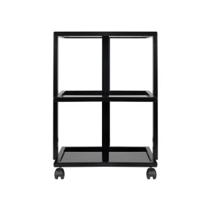 Kerekes polcok Tattoo Assistant Pro 1040, Activeshop, Acél, 81x55x44 cm, Fekete