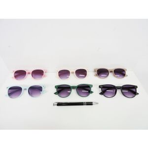 DÍSZITŐ SZEMÜVEG, műanyag, 13x5 cm, 6 mint.