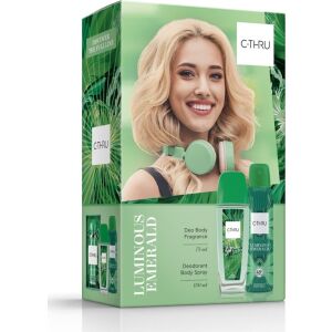 C-Thru világító smaragd ajándék szett (dezodor természetes spray 75ml+dezodor spray 150ml)