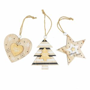 Pandantiv Arpex din lemn (BD7393) 146738210 - Decorațiuni pentru pomul de Crăciun