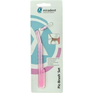 Miradent PIC-BRUSH SET - RÓZSASZÍN -