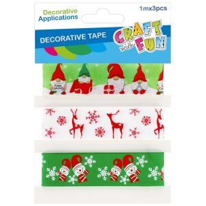 DEKORÁCIÓ BN SZALAG MIX 1M/3DB CF PBH 12/144