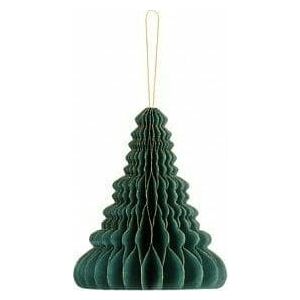 Bombka papierowa honeycomb Choinka, butelkowa zieleń, 20cm 146738948 - Ozdoby choinkowe