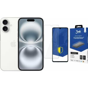 Apple iPhone 16 128GB Fehér Okostelefon (MYE93) + FlexibleGlass