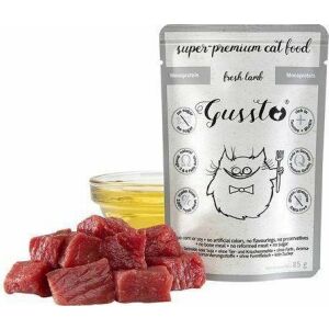 GUSSTO Gussto Tasak 85g Fresh Lamb /8 Macskatáp Juhhússal