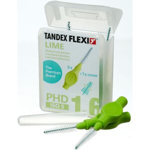 Tandex Tandex (6 db) Flexi trapered Lime fogköz tisztító kefe (zöld)