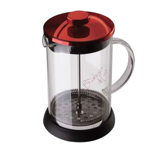 Berlinger Haus BH-1497 Burgundy Edition French Press, 600ml, glass and stainless steel, red lid