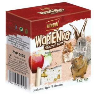 Vitapol Mineral Block | Fogkoptató rágcsálóknak | Almás - 40 g 146740455 - Csőr- & Karomkoptató