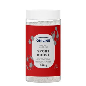 ON LINE Lábfürdő Só Sport Boost 800 g