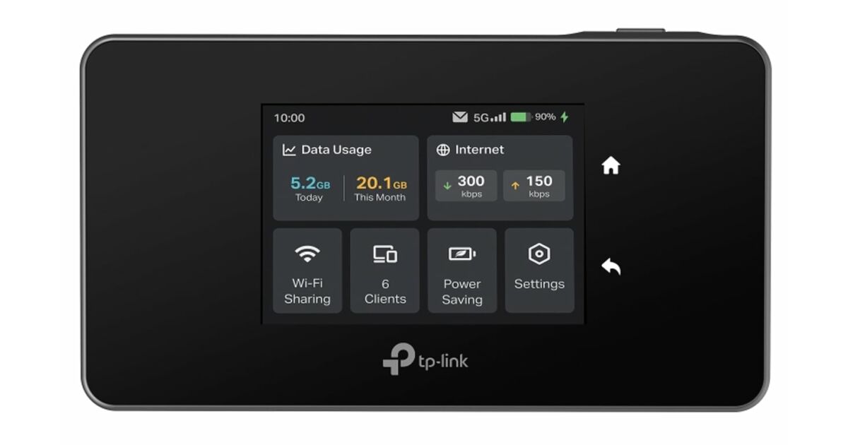 TP-Link M8550 hordozható WiFi6E router (AXE3600, 5G/4G LTE, 2,4GHz/5GHz ...