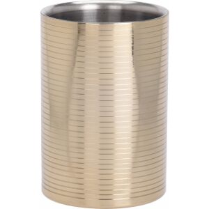 Kiváló háztartási cikkek rozsdamentes acél palackhűtő, Ø 12 cm, arany