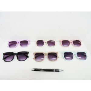 DÍSZITŐ SZEMÜVEG, műanyag, 13x5 cm, 6 mint.