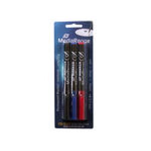 Marker de etichetare CD MediaRange 3 bucăți Roșu/Negru/Albastru 146741909 - Markere