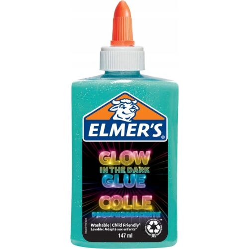 Elmers Glow-In-The-Dark Bastelkleber Blau 147ml-Flasche 146742037