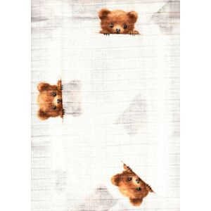 Mintás textil pelenka 1db-os - Kukucskáló maci 146742184 - Textil pelenka