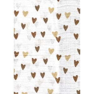 Mintás textil pelenka 1db-os - bézs/barna szívecskés 146742188 - Textil pelenka