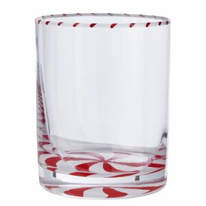 SWIRL üvegpohár piros/fehér 270ml 146742333 - Pohár