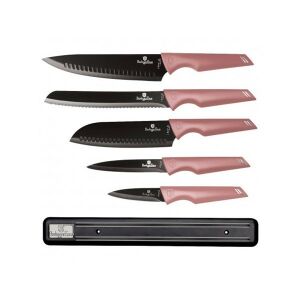 Berlinger Haus rosa Messer-Set mit Magnetstreifen - Berlinger Haus