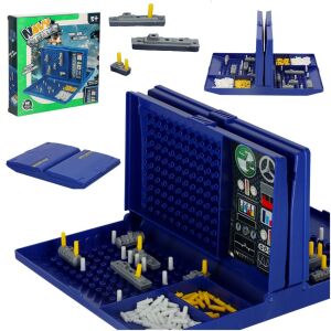 Hajók, hajók, tengeri csata, stratégiai játék logika, bőröndben