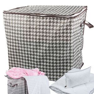 Szekrénytároló szövetből, lenvászon ruha összecsukható, 100 literes 146743451 - Tárolódoboz & kosár