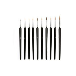 10 darabos művész ecsetkészlet – precíz részletekhez és miniatűr festéshez VAN-007 146743912 - Iskolai ecset