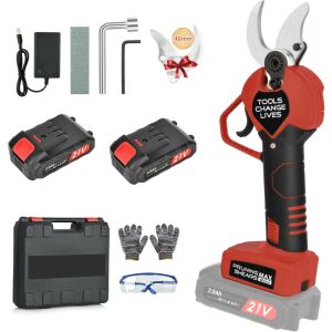 NUZEKY 40 mm Professzionális Elektromos Metszőolló – 2db x 21V / 2000 mAh akkumulátorral VAN-065 146743963 - Kertépítés