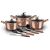 Berlinger Haus BH-6151 10 piece dinnerware set, Metallic Line Rose Gold Edition 42911496
