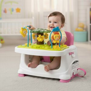 Felbontott! - Pepita 3in1 székmagasító Etető- és játszószék #fehér-rózsaszín 146744355 - Pepita