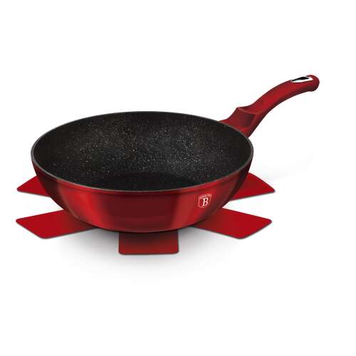 Berlinger Haus BH-6166 Metallic Line Burgundy Edition 30cm Wok s crvenim stalakom