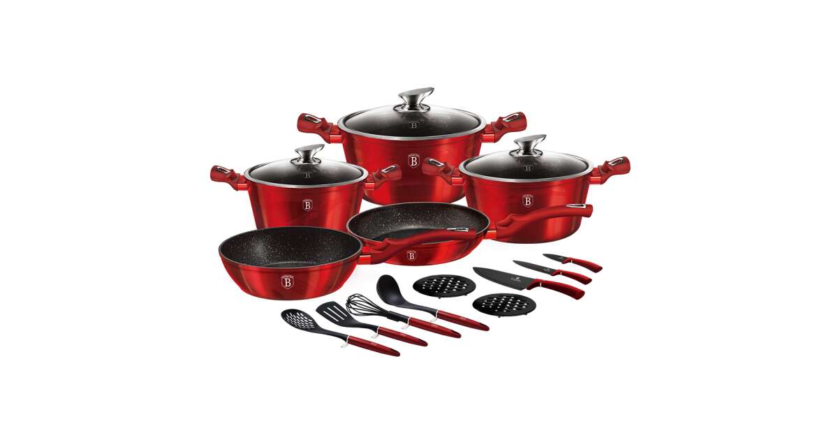 17-Piece Kitchen Cookware Set - Berlinger Haus US