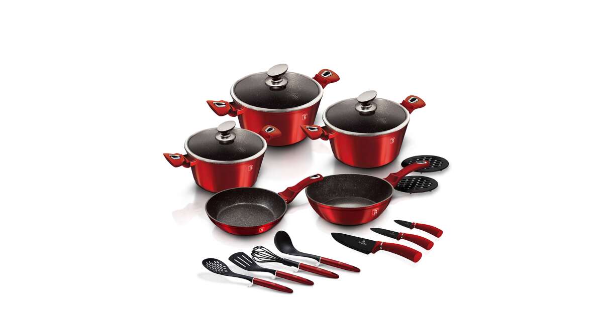 Pots and Pans Set, 7Pcs Ceramic Nonstick Cookware Set, Removable