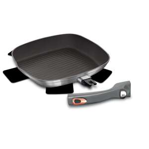 Berlinger Haus Moonlight Collection Grill Pan with Detachable Handle - Berlinger Haus