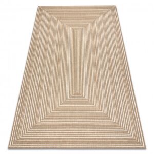 Kab. FLAT 48962265 Szizál szőnyeg Geometrikus - natúr bézs szalmaszín, zsinór 120x170 cm 146747622 - Lakberendezés