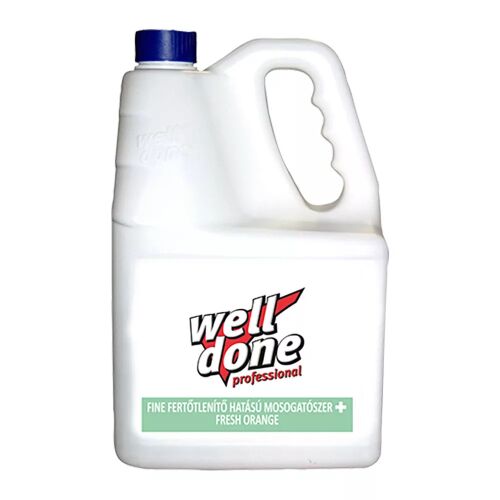 Well Done fertőtlenítő mosogatószer – Fresh Orange illattal, 5 L