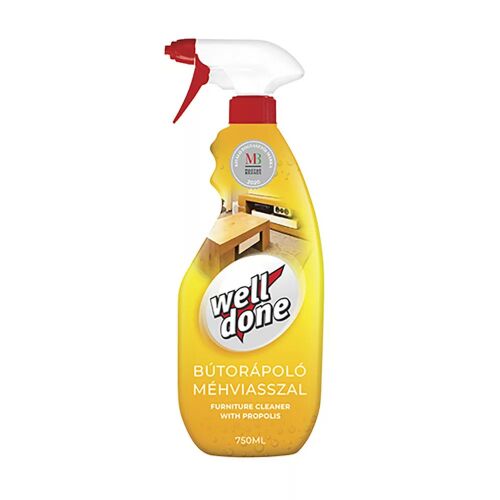 Well Done bútorápoló spray méhviasszal – fa és laminált felületekre 146749662