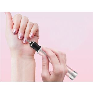 Akkumulátoros kompakt körömcsiszoló 5 fejjel, 13x2cm - rózsaszín 146750042 - Műköröm csiszológép