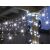 Karácsonyi jégcsap fényfüggöny 300 LED, 10m - hideg fehér 146750091