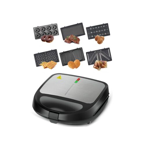 6 az 1-ben összecsukható melegszendvicssűtő 6 betéttel - 850W 146750807