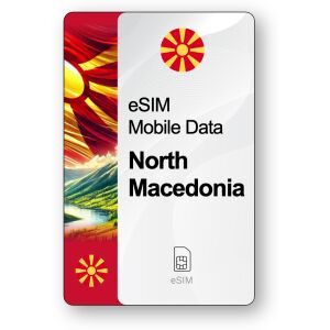 eSIM Internet Północna Macedonia, ważny 30 dni, transfer Nieograniczony 147013654 - Karta SIM