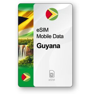 eSIM Internet Gujana, ważny 15 dni, transfer Nieograniczony 147013591 - Karta SIM