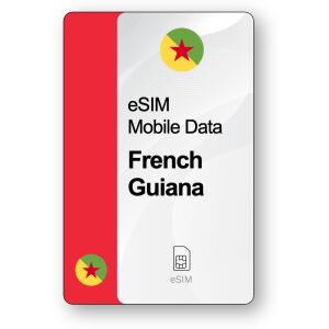 eSIM Internet Gujana Francuska, ważny 30 dni, transfer Nieograniczony 147013468 - Karta SIM