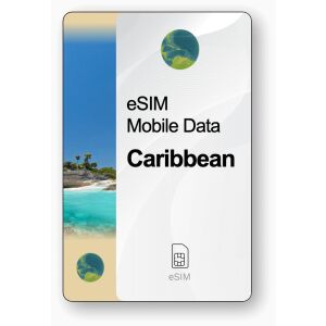 eSIM Internet Karaiby, ważny 15 dni, transfer Nieograniczony 147013775 - Karta SIM