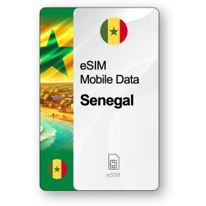 eSIM Internet Senegal, ważny 30 dni, transfer 20 GB 147013543 - Karta SIM