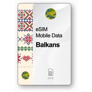 eSIM Internet Bałkany, ważny 15 dni, transfer Nieograniczony 146890167 - Karta SIM