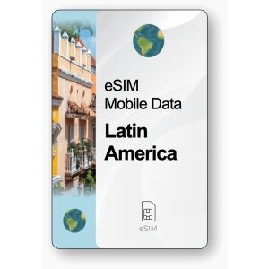 eSIM Internet Ameryka Łacińska, ważny 30 dni, transfer Nieograniczony 146891703 - Karta SIM