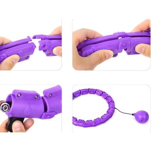 Masszírozó hulahoppkarika súllyal, 45cm - lila 146751869 - Alakformálás