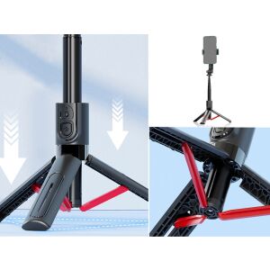 Állítható szelfibot kihajtható lábakkal és bluetooth távirányítóval - 32-90cm 146752026 - Selfie bot