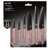 Berlinger Haus BH-2595 6 piece knife set, pink, black blades, rose gold handles