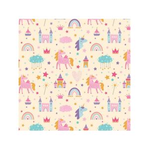 Cardex: Unikornisok és mesebirodalom mintás csomagolópapír 100x70cm 146752535 - Csomagolópapír